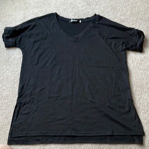 Aifer Black Oversized Tunic T-shirt Size Medium